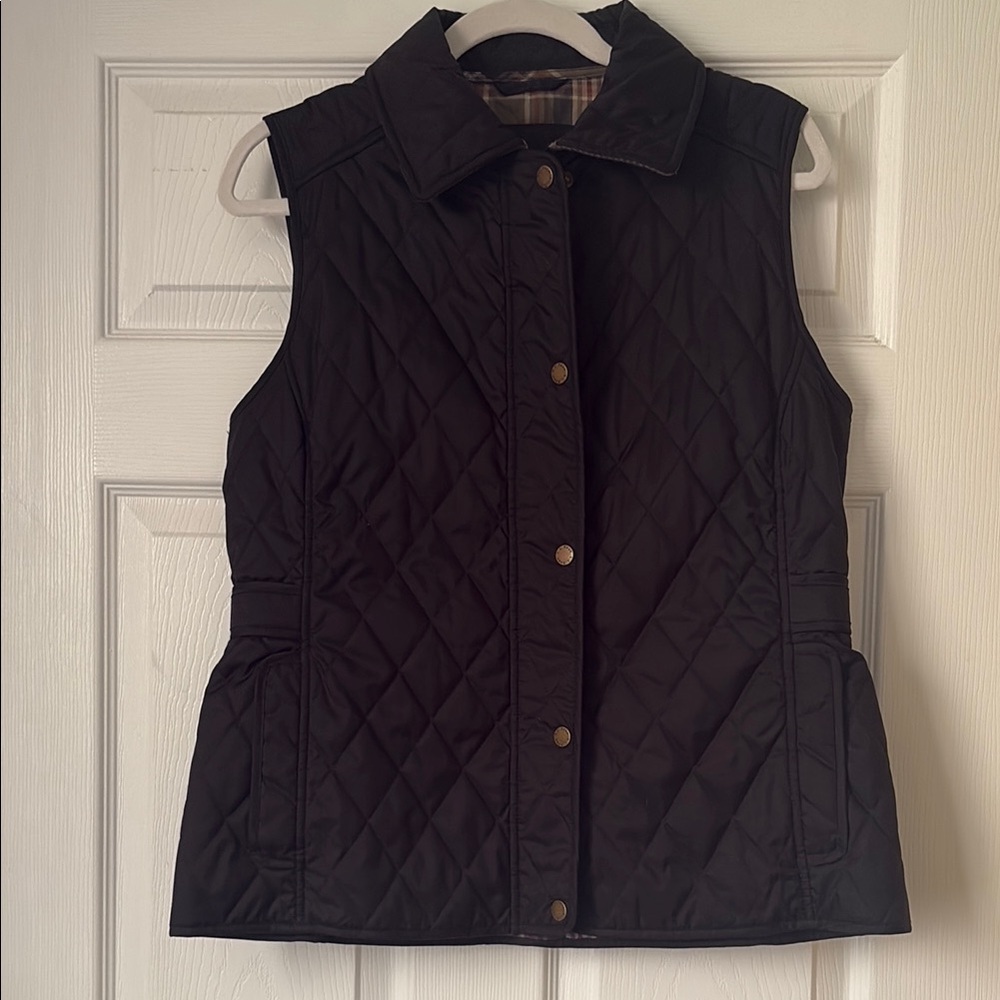 LL Bean Women's Black Quilted Vest